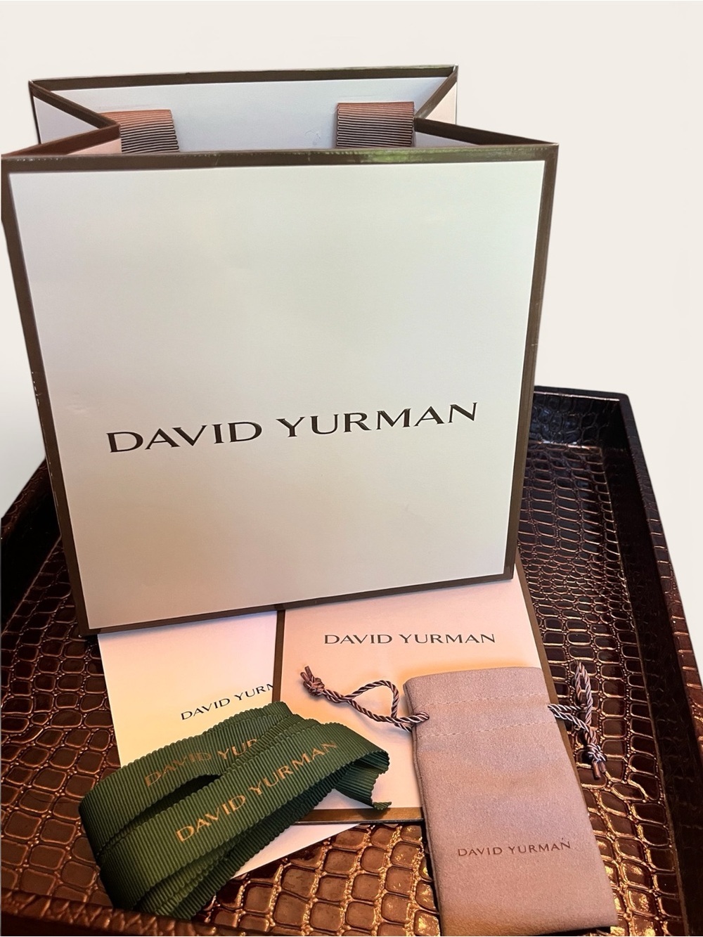 David Yurman Bag, Pouch, Ribbon, Envelope, & Card for Luxury Gifting or Storage - Picture 15 of 15